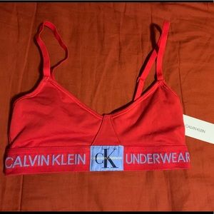 MONOGRAM LOGO UNLINED TRIANGLE BRALETTE